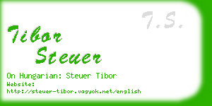 tibor steuer business card